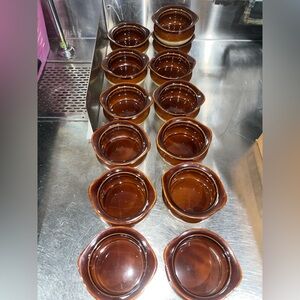 Vintage Two Tone French Soup Bowls Set Of 4